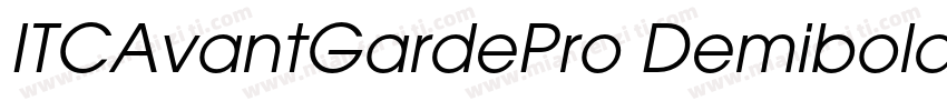 ITCAvantGardePro Demibold字体转换